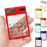 Calculadora solar transparente